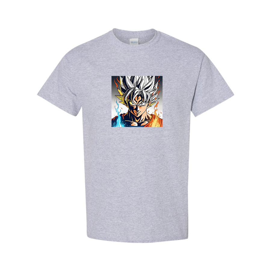 Youth Kids Goku Fire Dragon Ball Z Cartoon Cotton T-Shirt