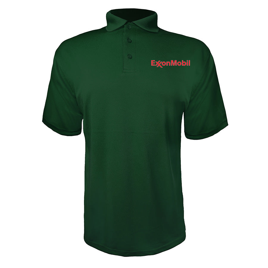 Men's Exxon Mobil Gas Station Polyester Polo
