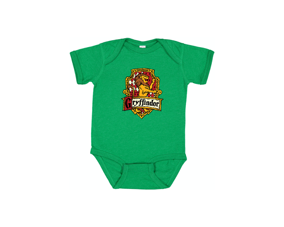 Gryffindor Harry Potter Movie Team Baby Romper Onesie