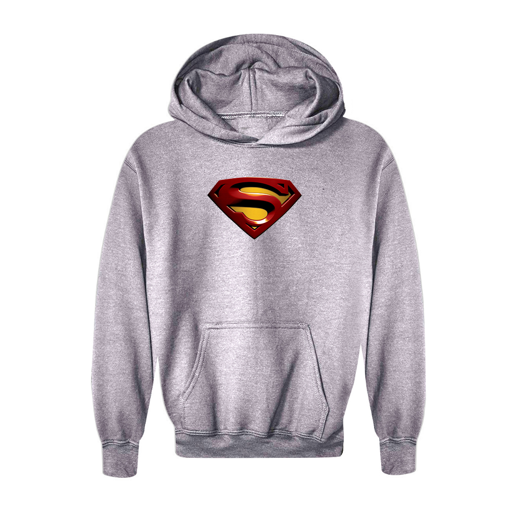 Youth Kids Superman Superhero Pullover Hoodie