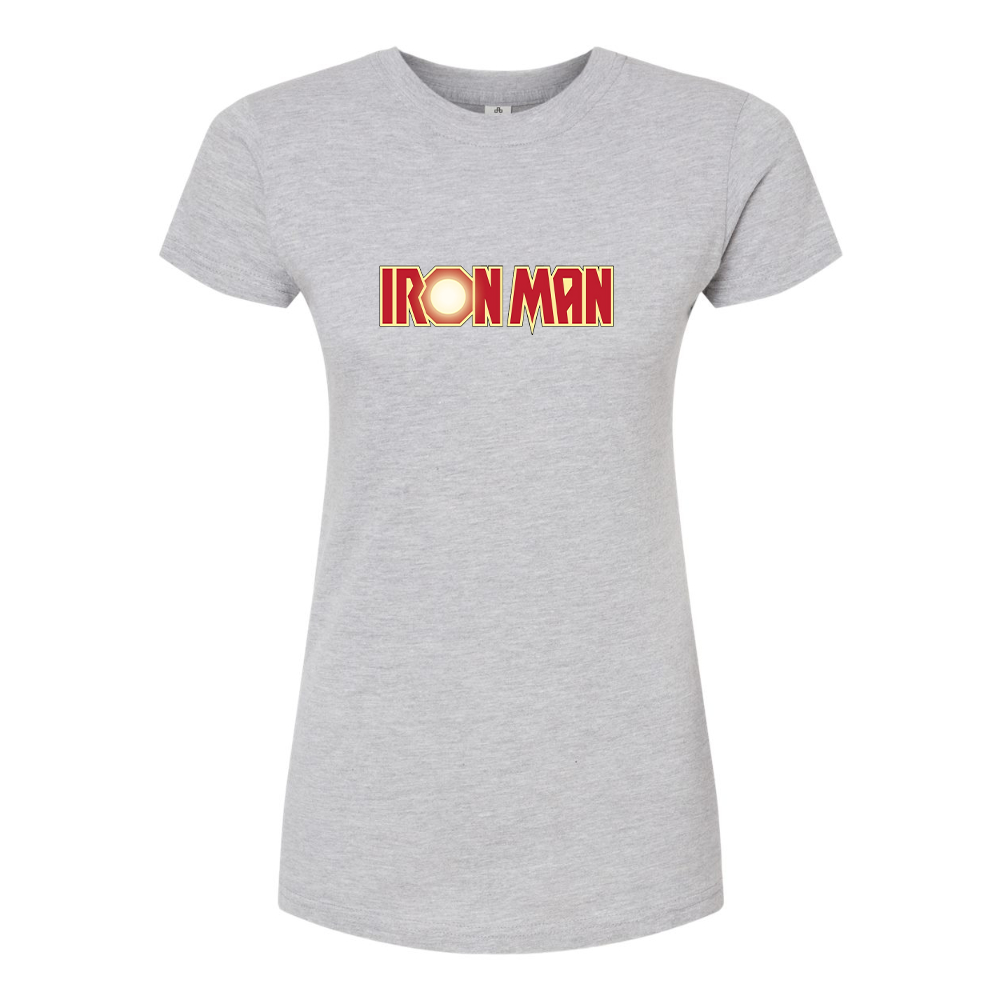 Women’s Iron Man Marvel Superhero Round Neck T-Shirt