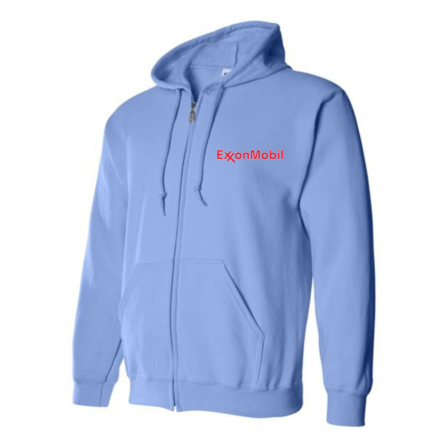 Men's Exxon Mobil Gas Station Zipper Hoodie