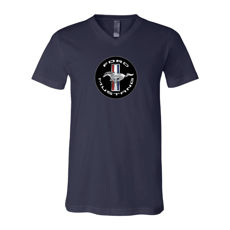 Men’s Ford Mustang Motorsport Supercars - BELLA + CANVAS - Jersey V-Neck Tee - 3005
