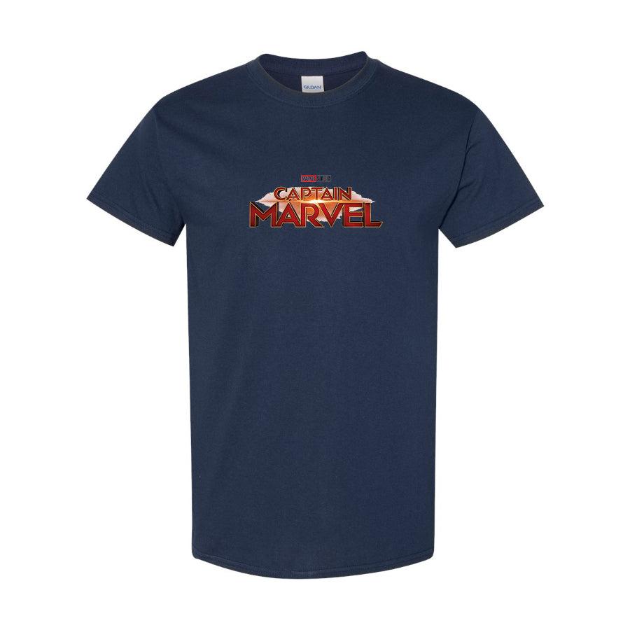 Youth Kids Captain Marvel Superhero Cotton T-Shirt