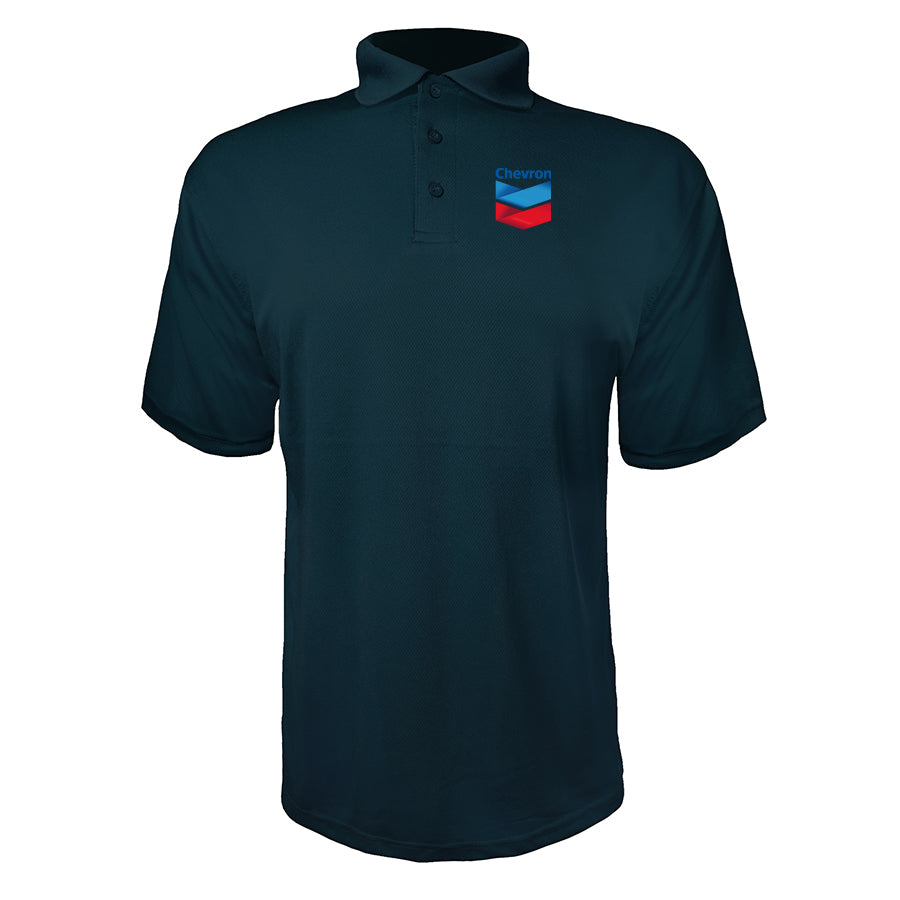 Men's Chevron Gas Station Polyester Polo