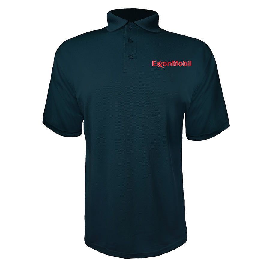 Men's Exxon Mobil Gas Station Polyester Polo