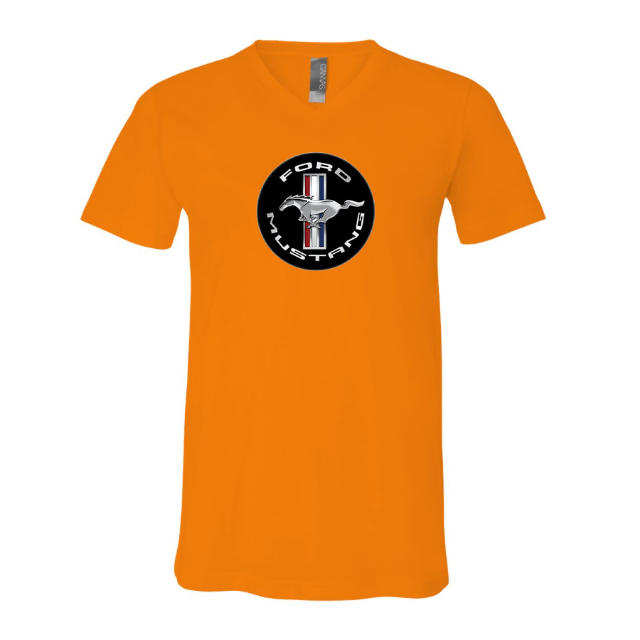 Men’s Ford Mustang Motorsport Supercars - BELLA + CANVAS - Jersey V-Neck Tee - 3005