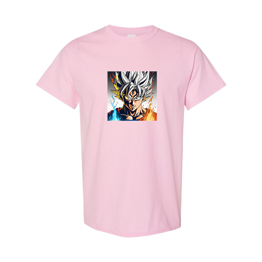Youth Kids Goku Fire Dragon Ball Z Cartoon Cotton T-Shirt