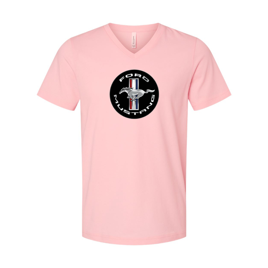 Men’s Ford Mustang Motorsport Supercars - BELLA + CANVAS - Jersey V-Neck Tee - 3005