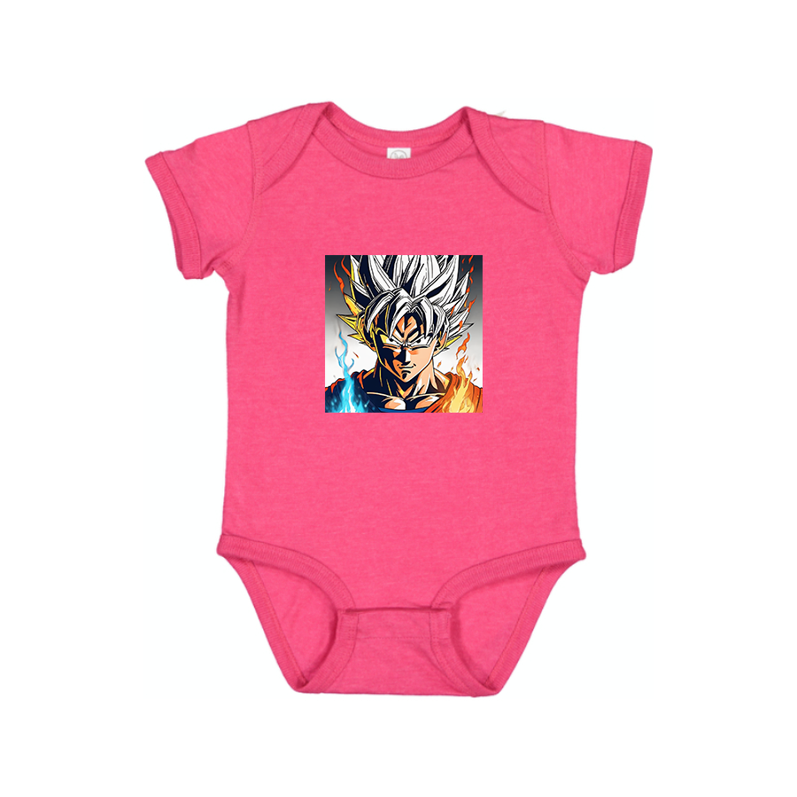 Goku Fire Dragon Ball Z Cartoon Baby Romper Onesie