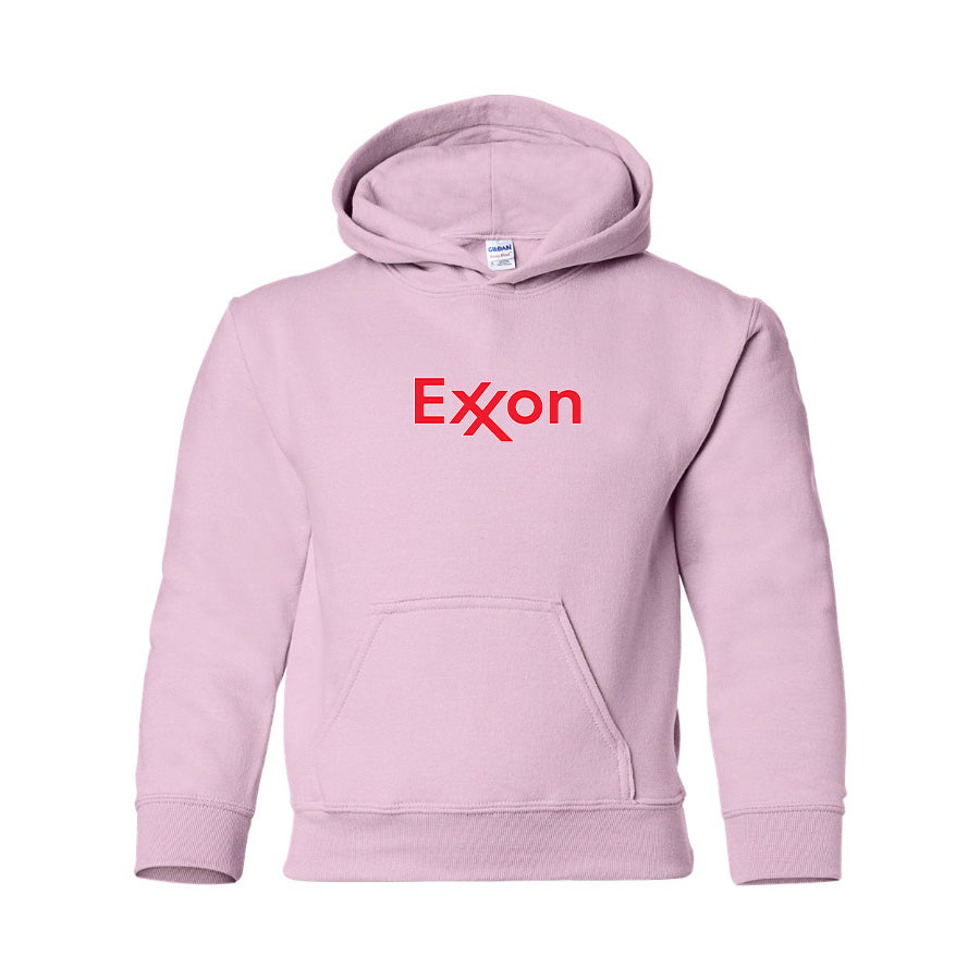 Youth Kids Exxon Gas Station Pullover Hoodie