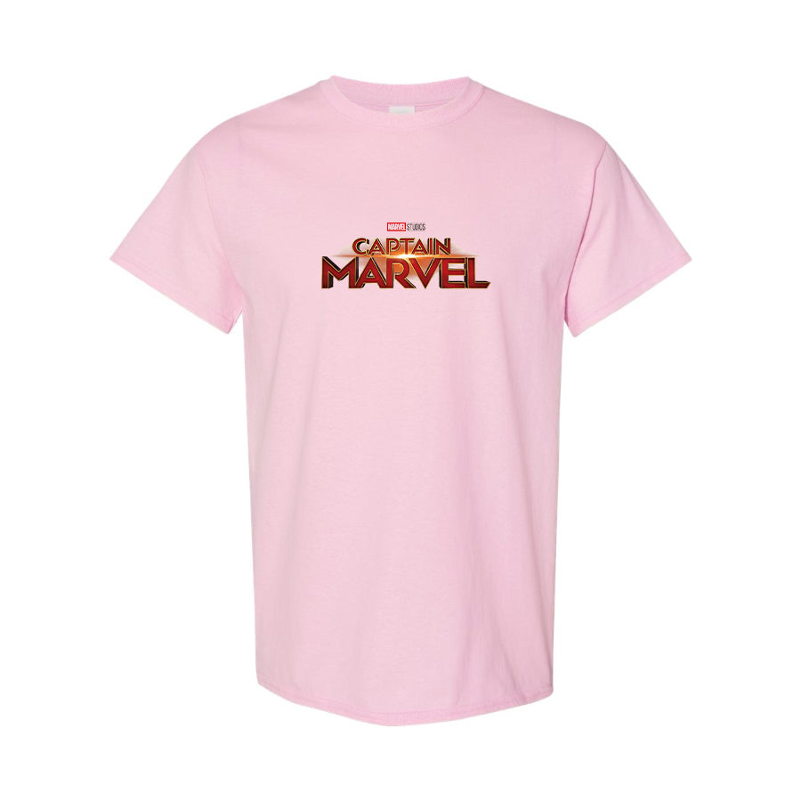 Youth Kids Captain Marvel Superhero Cotton T-Shirt