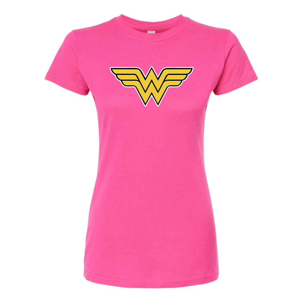 Women's Wonder Woman Superhero Round Neck T-Shirt
