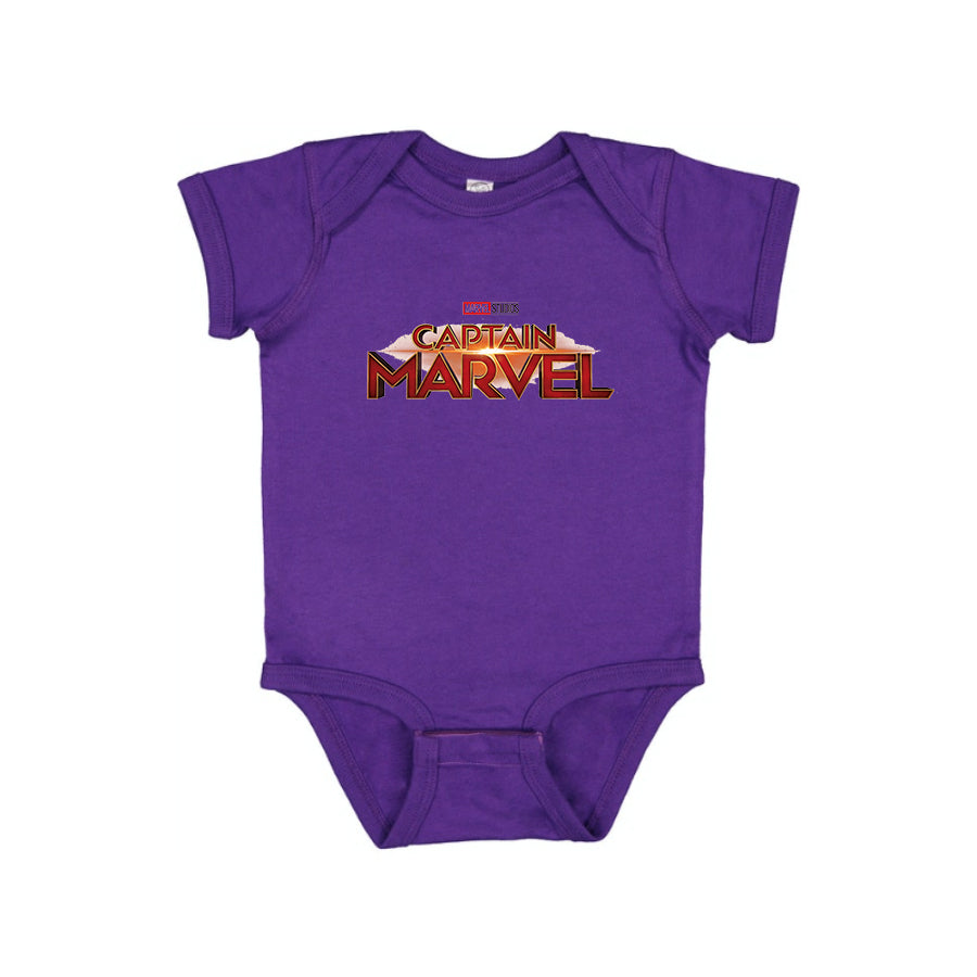 Captain Marvel Superhero Baby Romper Onesie
