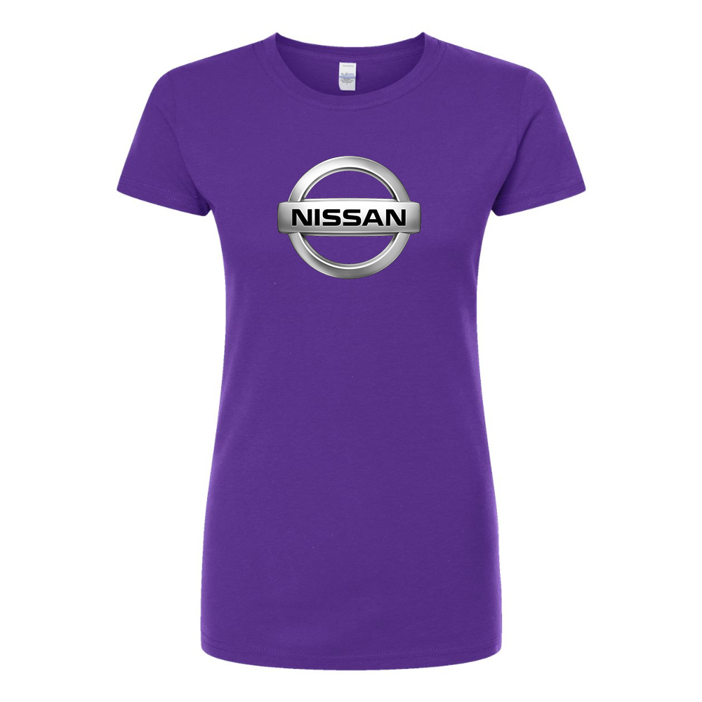 Women’s Nissan Motorsport Car Round Neck T-Shirt