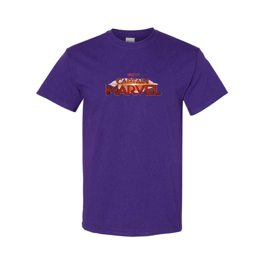 Youth Kids Captain Marvel Superhero Cotton T-Shirt