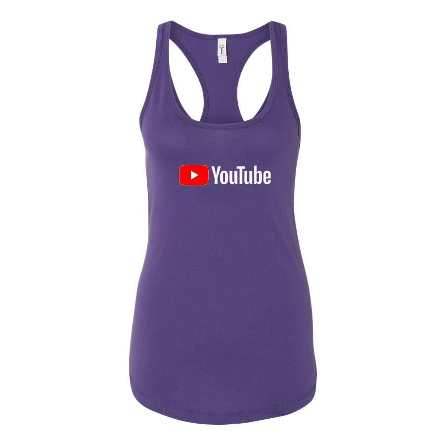Women's YouTube Social Video Steaming Racerback Tank Top