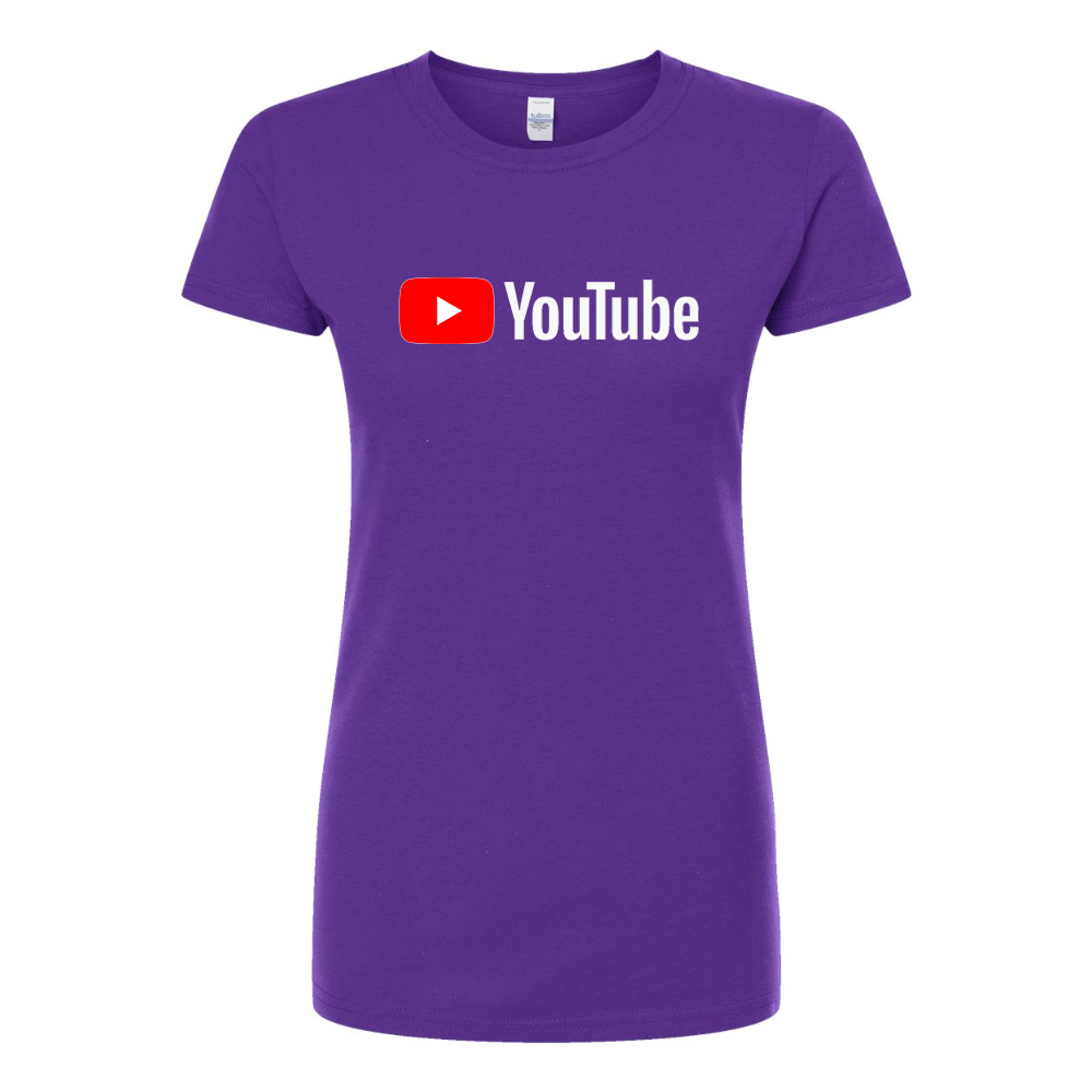 Women's YouTube Social Video Steaming Round Neck T-Shirt