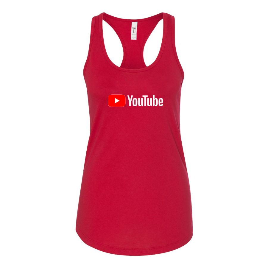 Women's YouTube Social Video Steaming Racerback Tank Top
