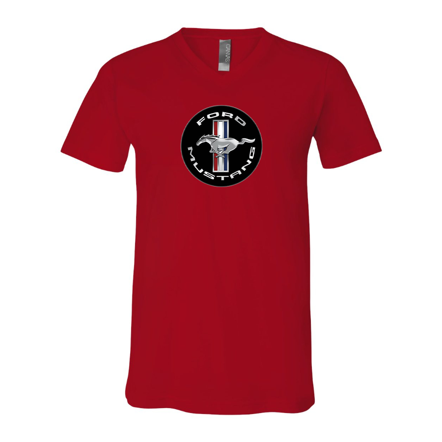 Men’s Ford Mustang Motorsport Supercars - BELLA + CANVAS - Jersey V-Neck Tee - 3005