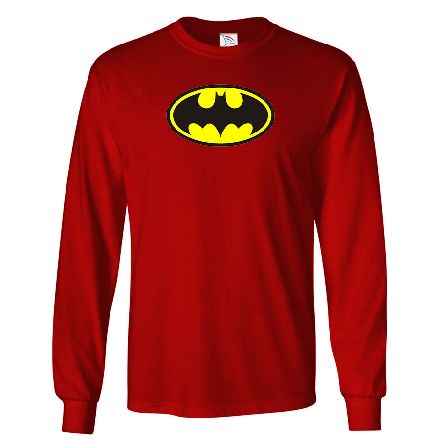 Youth Kids DC Comics Batman Superhero Long Sleeve T-Shirt