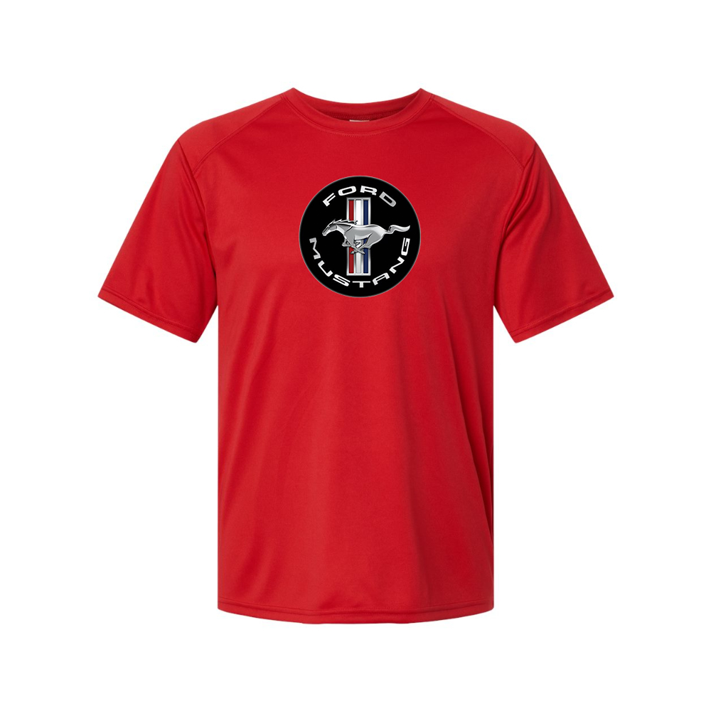 Men’s Ford Mustang Motorsport Car Polyester T-Shirt