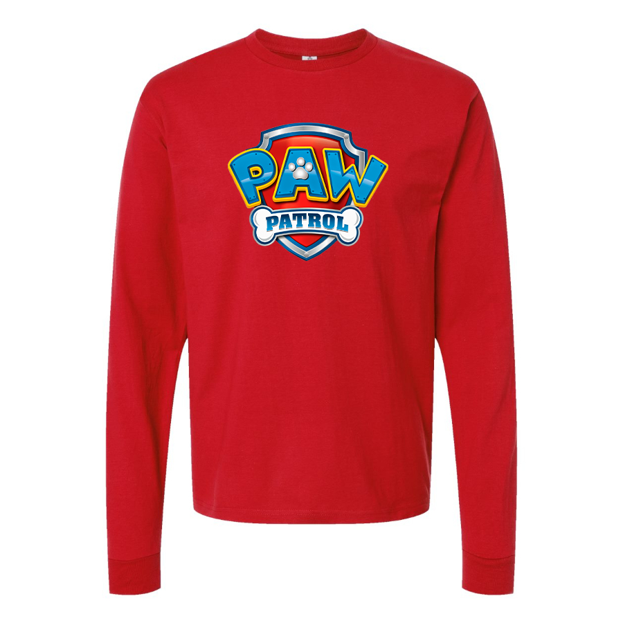 Youth Kids Paw Patrol Cartoon Long Sleeve T-Shirt