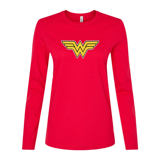 Women's Wonder Woman Superhero Long Sleeve T-Shirt