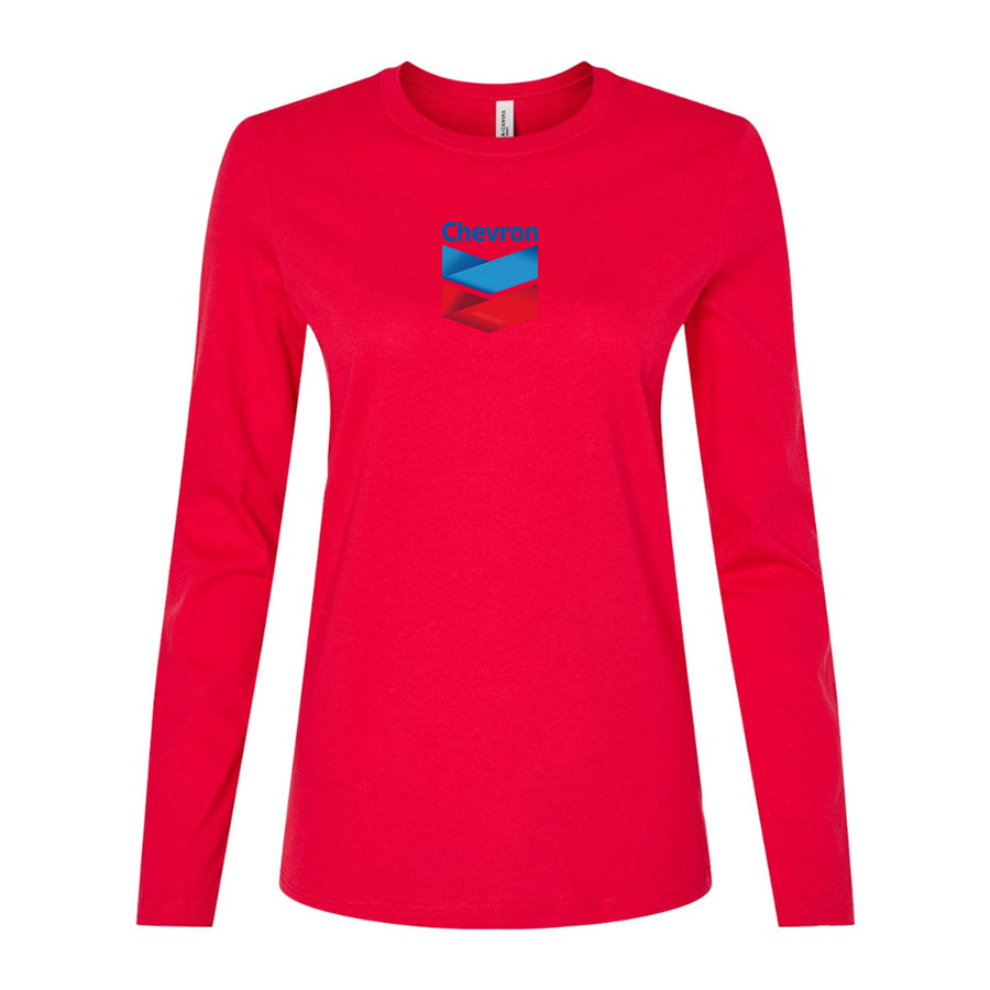 Women's Chevron gas Station Long Sleeve T-Shirt