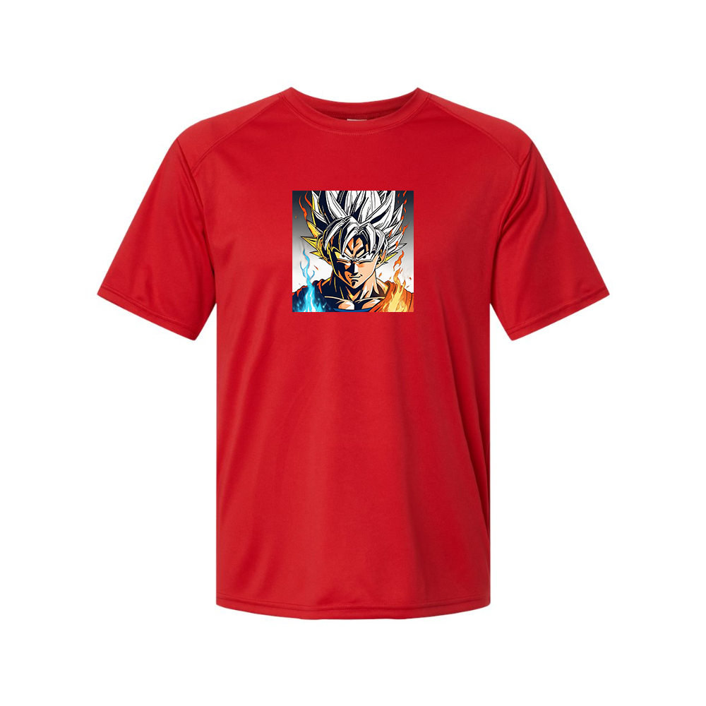 Youth Kids Goku Fire Dragon Ball Z Cartoon Performance T-Shirt