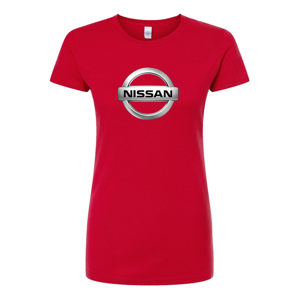 Women’s Nissan Motorsport Car Round Neck T-Shirt