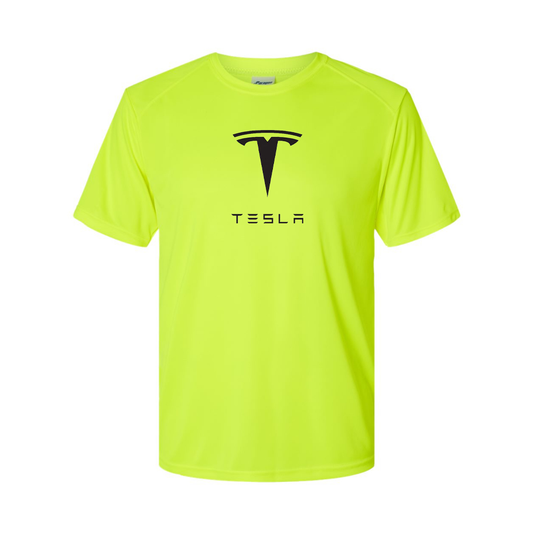 Youth Kids Tesla Motorsports Car Polyester T-Shirt