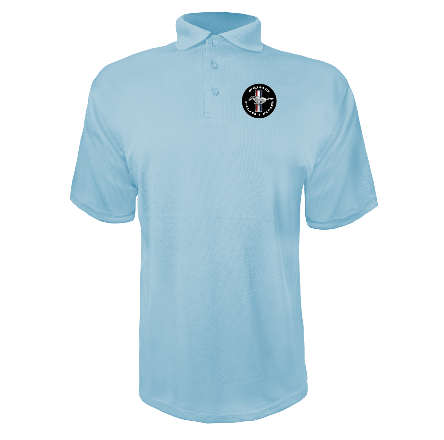Men’s Ford Mustang Motorsport Car Polyester Polo