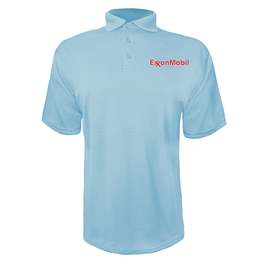 Men's Exxon Mobil Gas Station Polyester Polo
