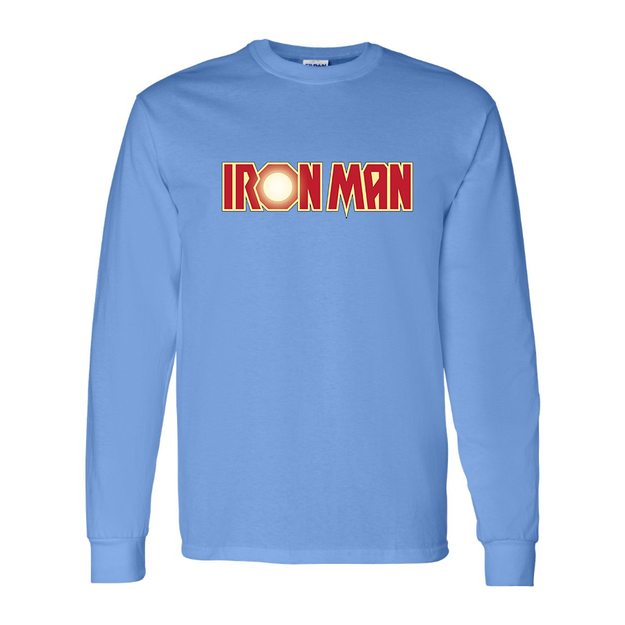 Men's Iron Man Marvel Superhero Long Sleeve T-Shirt