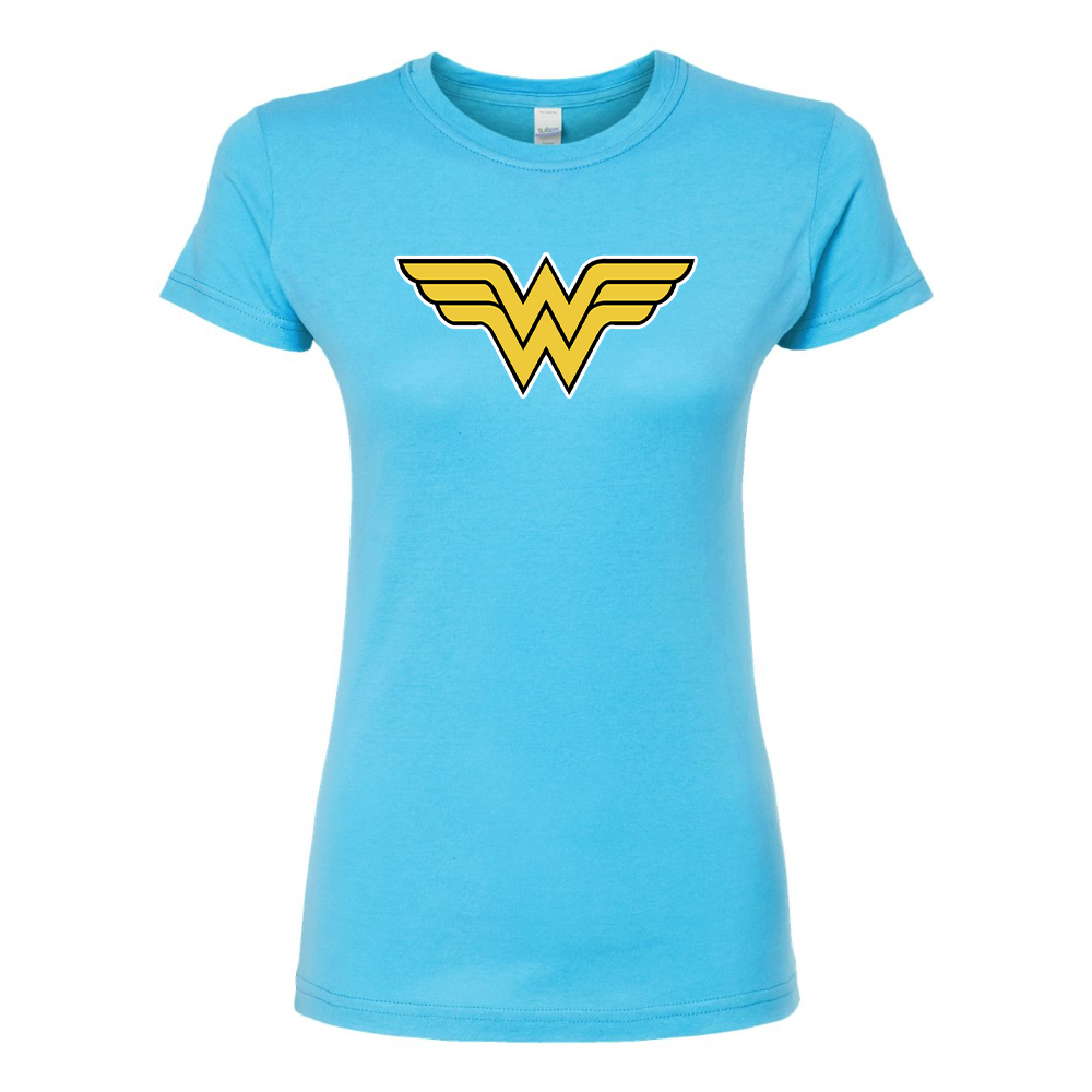 Women's Wonder Woman Superhero Round Neck T-Shirt