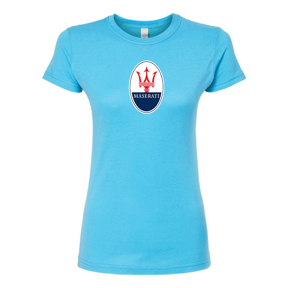 Women’s Maserati Car Round Neck T-Shirt