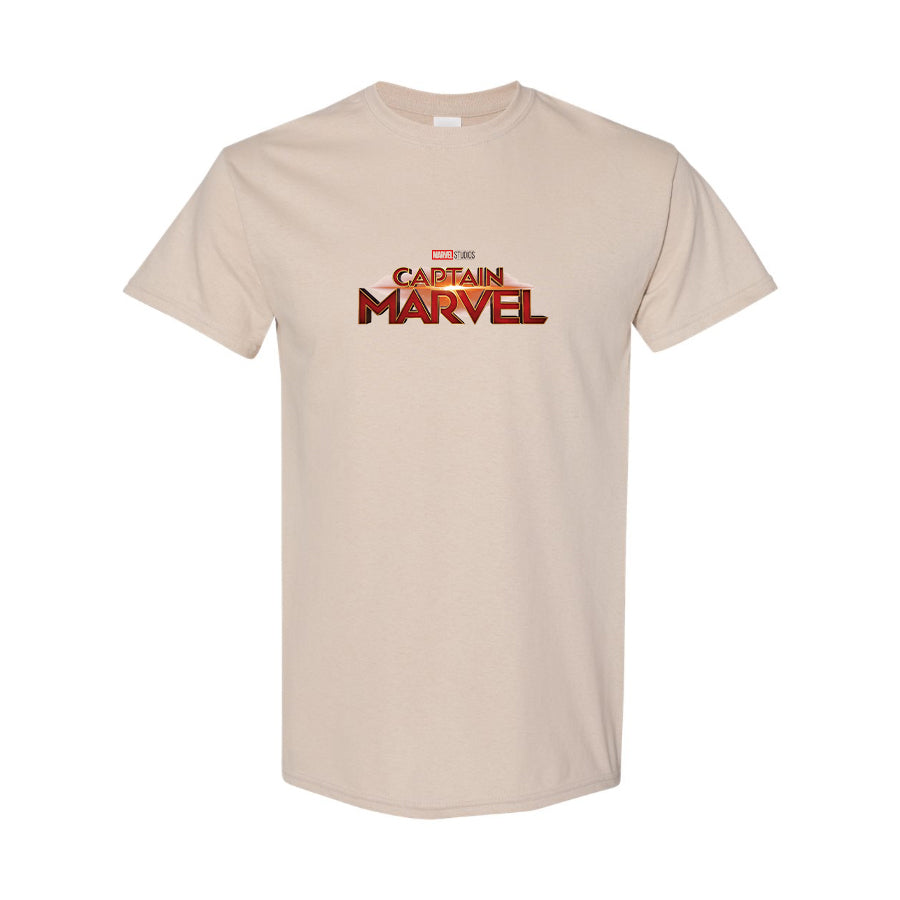 Youth Kids Captain Marvel Superhero Cotton T-Shirt