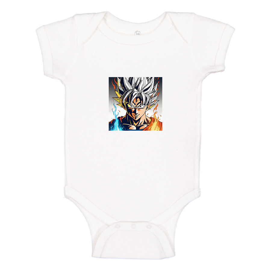 Goku Fire Dragon Ball Z Cartoon Baby Romper Onesie