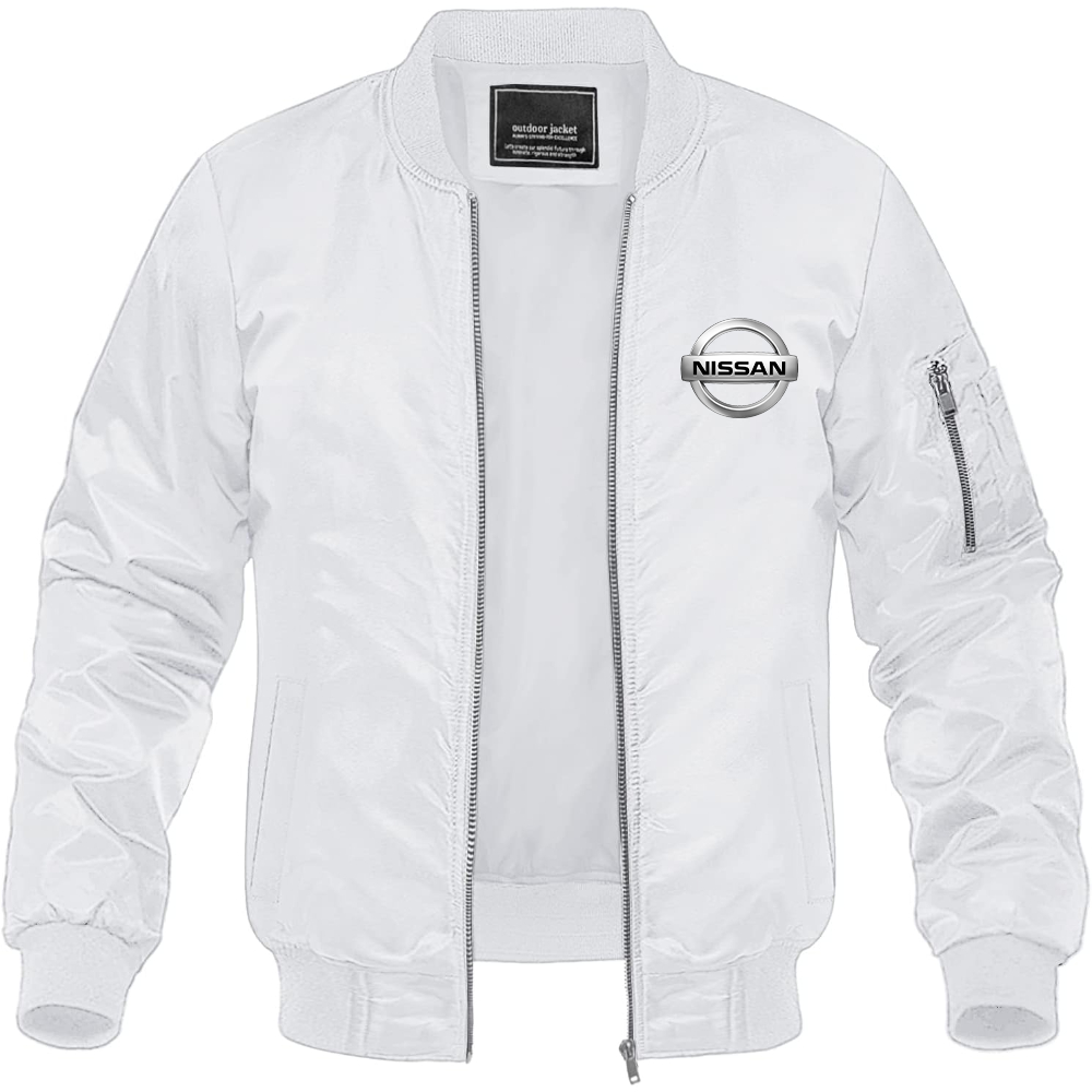 Men’s Nissan Motorsport Car Lightweight Bomber Jacket Windbreaker Softshell Varsity Jacket Coat