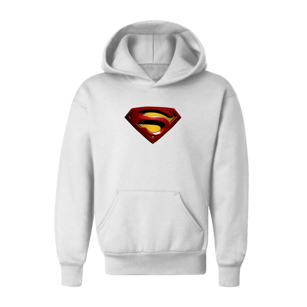Youth Kids Superman Superhero Pullover Hoodie