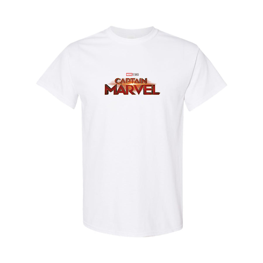 Youth Kids Captain Marvel Superhero Cotton T-Shirt