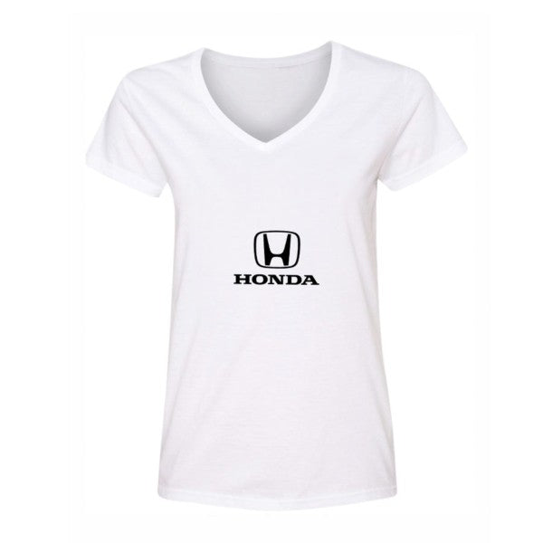 Women's Honda Motorsport Car V-Neck T-Shirt
