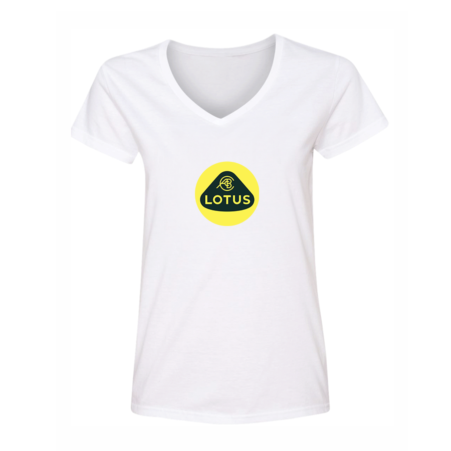 Women's Lotus Car V-Neck T-Shirt