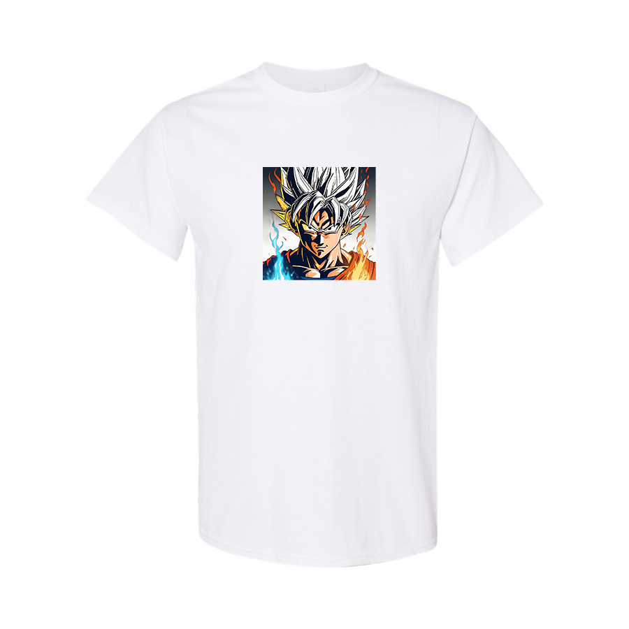 Youth Kids Goku Fire Dragon Ball Z Cartoon Cotton T-Shirt