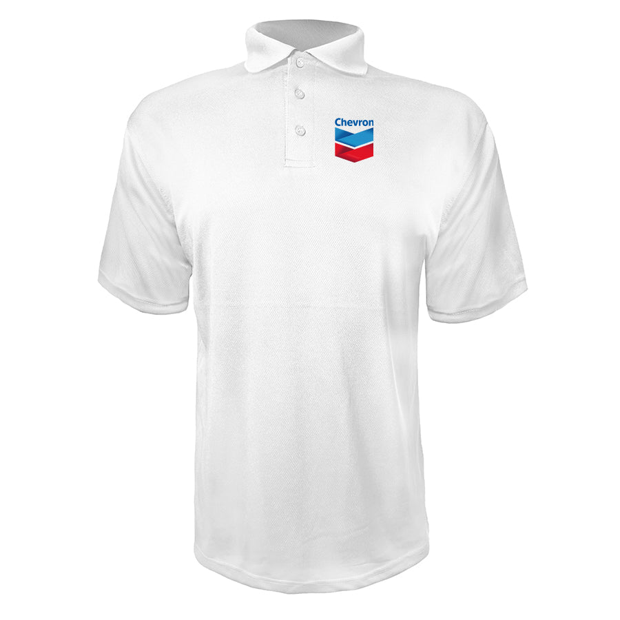 Men's Chevron Gas Station Polyester Polo