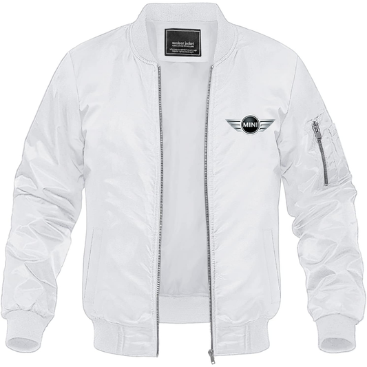 Men’s Mini Cooper Car Lightweight Bomber Jacket Windbreaker Softshell Varsity Jacket Coat