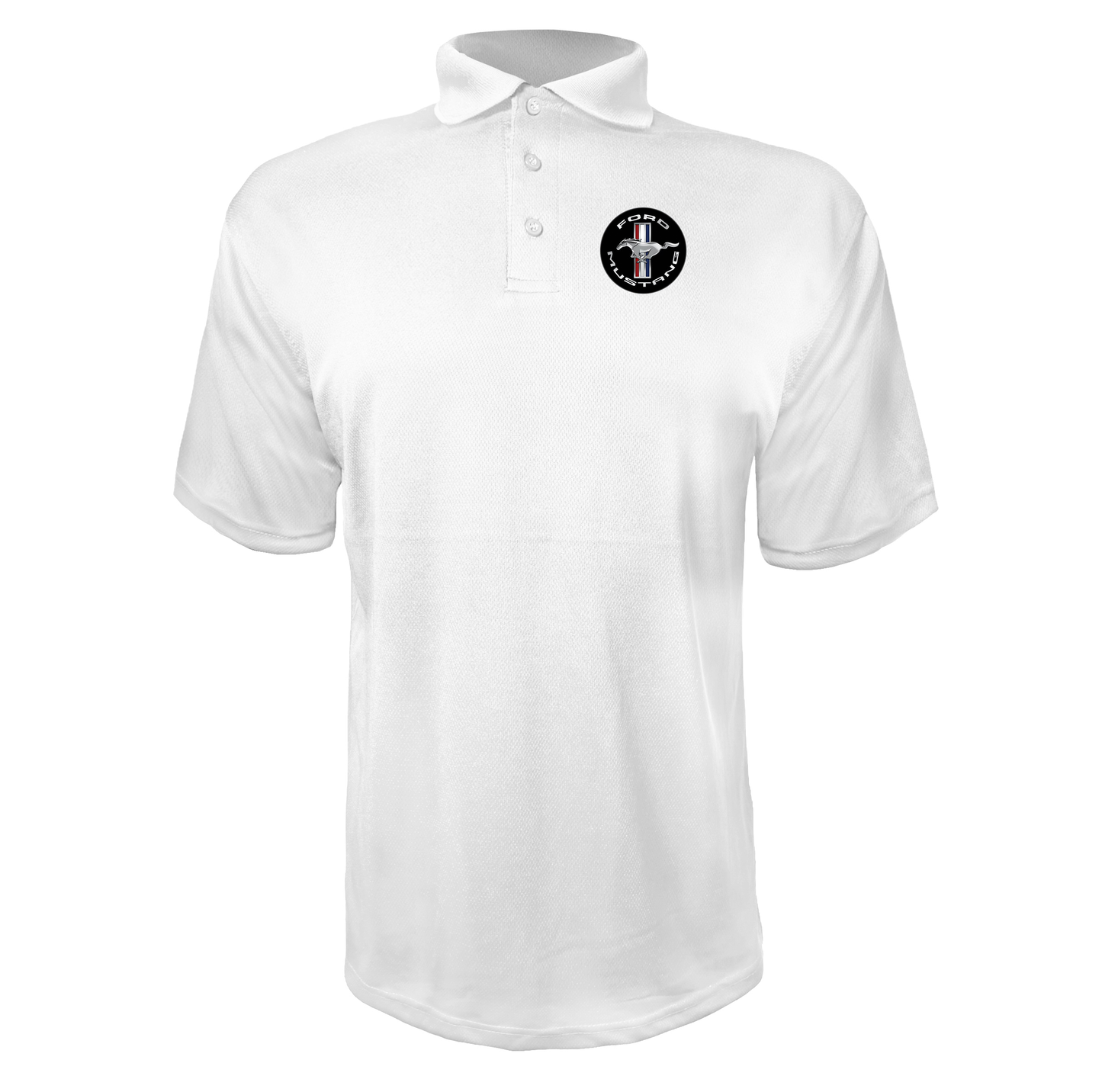 Men’s Ford Mustang Motorsport Car Polyester Polo