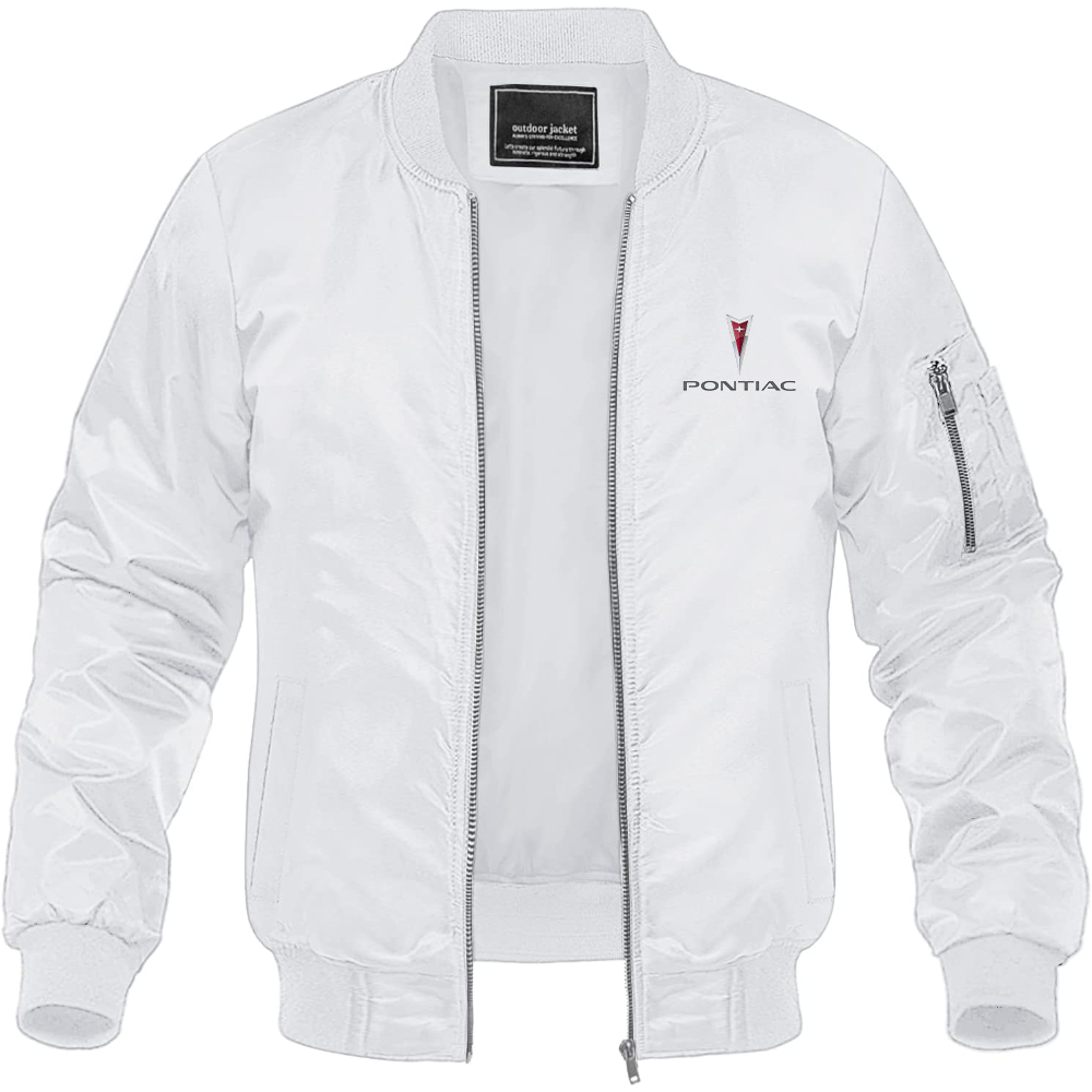 Men’s Pontiac Car Lightweight Bomber Jacket Windbreaker Softshell Varsity Jacket Coat