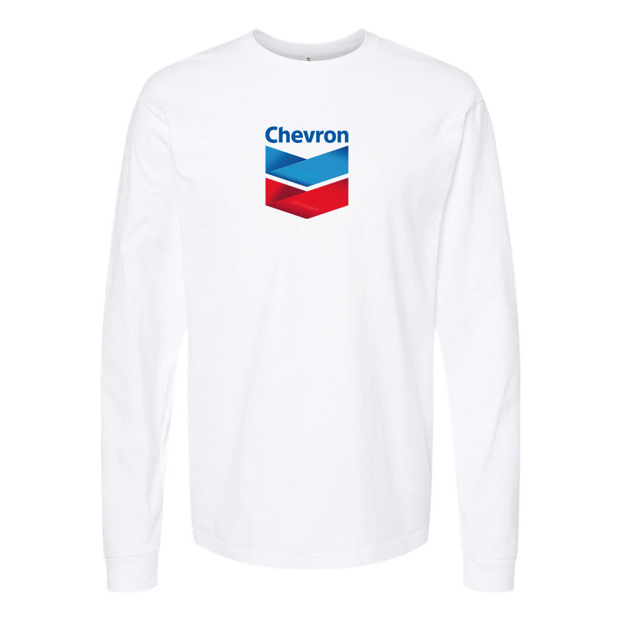 Men's Chevron Gas Station Long Sleeve T-Shirt